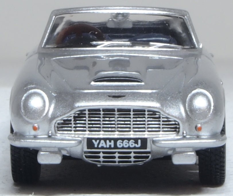 Oxford Diecast 76DB6002 Aston Martin DB6 MkII Volante Silver Birch - 1:76 Scale - Phillips Hobbies