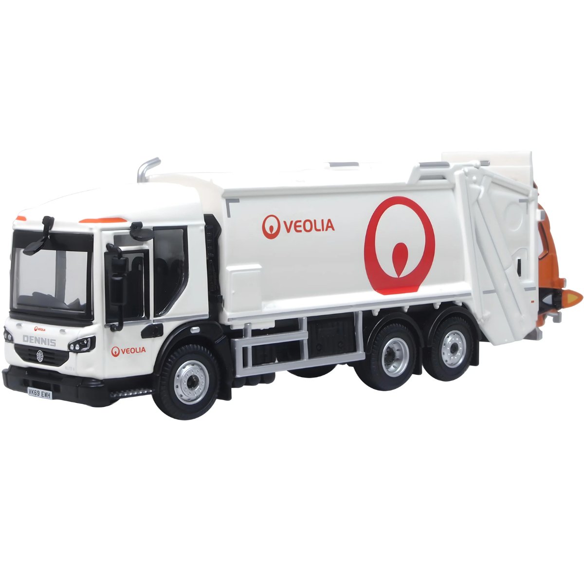 Oxford Diecast 76DE002 Dennis Eagle Olympus Refuse Truck Veolia - Phillips Hobbies