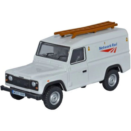 Oxford Diecast 76DEF008 Land Rover Defender High Top - Network Rail 