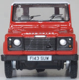 Oxford Diecast 76DEF018 Land Rover Defender LWB St. Wagon Masai Red - 1:76 Scale - Phillips Hobbies