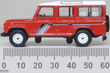 Oxford Diecast 76DEF018 Land Rover Defender LWB St. Wagon Masai Red - 1:76 Scale - Phillips Hobbies