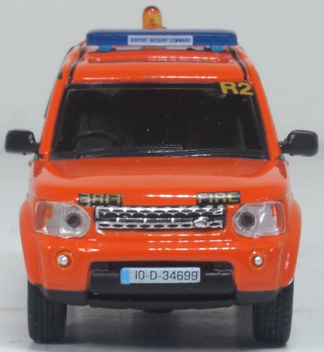 Oxford Diecast 76DIS007 Land Rover Discovery 4 Dublin Airport Fire Service - 1:76 Scale - Phillips Hobbies