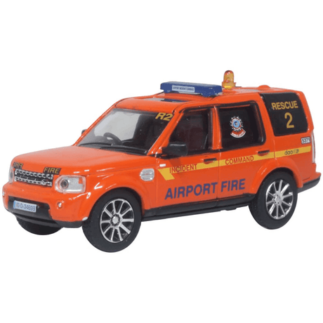 Oxford Diecast 76DIS007 Land Rover Discovery 4 Dublin Airport Fire Service - 1:76 Scale - Phillips Hobbies