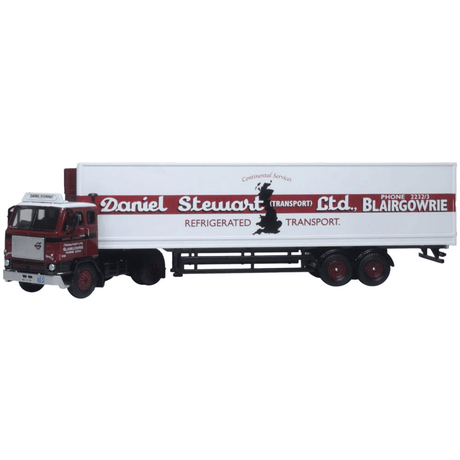 Oxford Diecast 76F88002 Volvo F88 Short Fridge Trailer Daniel Stewart - 1:76 Scale - Phillips Hobbies