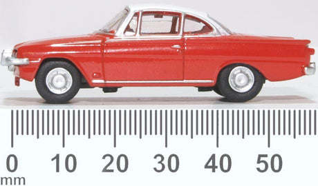 Oxford Diecast 76FCC003 Ford Consul Capri Monaco Red & White - Phillips Hobbies