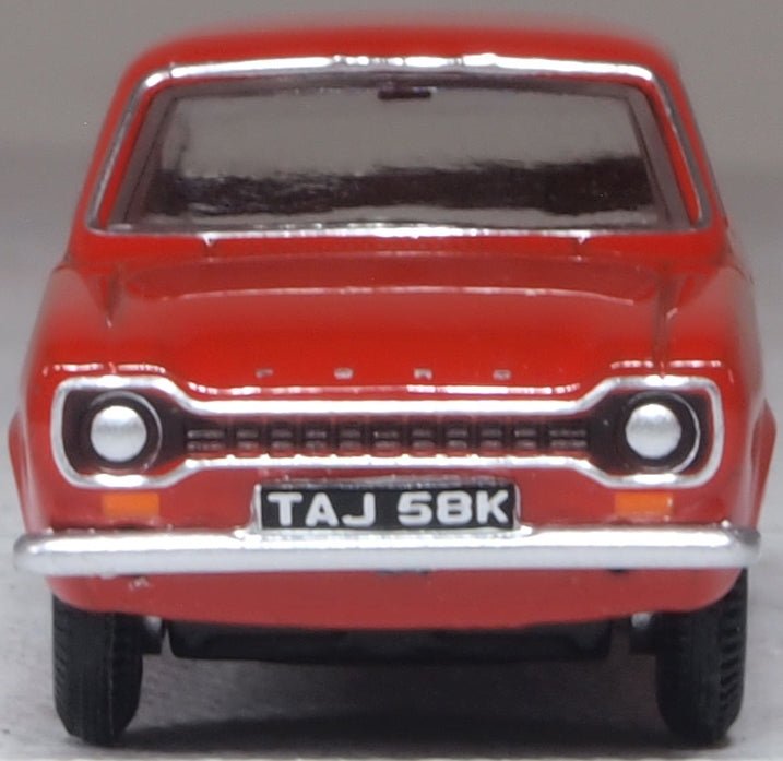 Oxford Diecast 76FE005 Ford Escort MK1 Sunset Red - 1:76 Scale - Phillips Hobbies