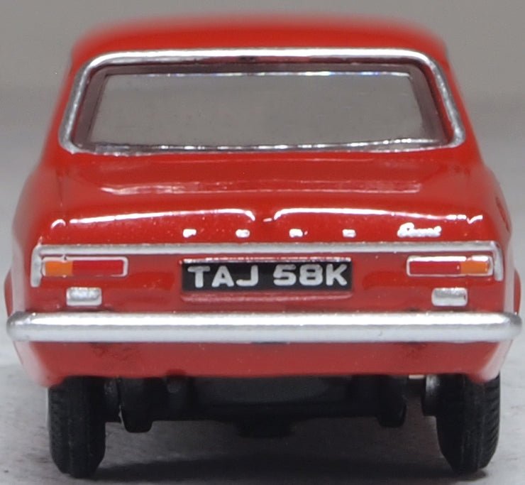 Oxford Diecast 76FE005 Ford Escort MK1 Sunset Red - 1:76 Scale - Phillips Hobbies