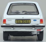 Oxford Diecast 76FF008 Ford Fiesta Mk1 Diamond White - 1:76 Scale - Phillips Hobbies