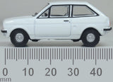 Oxford Diecast 76FF008 Ford Fiesta Mk1 Diamond White - 1:76 Scale - Phillips Hobbies