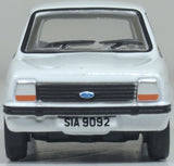 Oxford Diecast 76FF008 Ford Fiesta Mk1 Diamond White - 1:76 Scale - Phillips Hobbies
