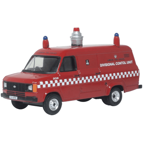Oxford Diecast 76FT2003 Ford Transit Mk2 London Fire Brigade DCU - 1:76 Scale - Phillips Hobbies