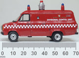 Oxford Diecast 76FT2003 Ford Transit Mk2 London Fire Brigade DCU - 1:76 Scale - Phillips Hobbies