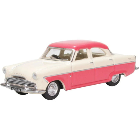 Oxford Diecast 76FZ003 Ford Zodiac MKII Ermine White & Pink - Phillips Hobbies