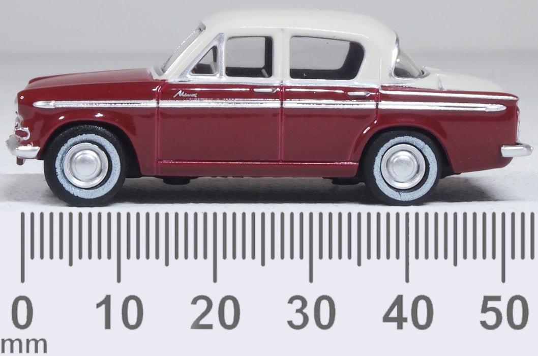 Oxford Diecast 76HM002 Hillman Minx MkIIIa Pippin Red/Pearl Grey - 1:76 Scale - Phillips Hobbies