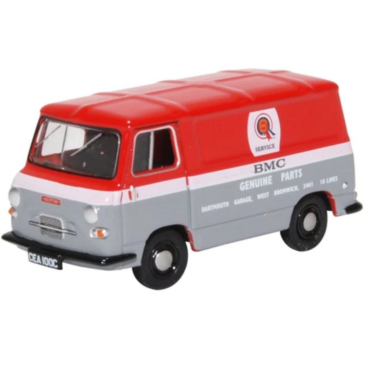 Oxford Diecast 76J4004 Austin J4 Van BMC Parts - Phillips Hobbies