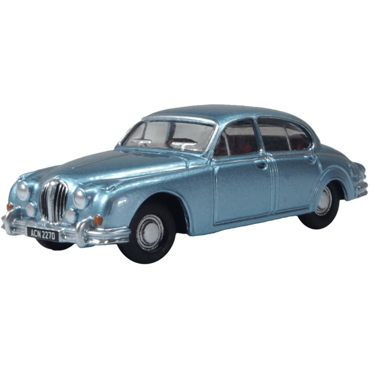 Oxford Diecast 76JAG2008 Jaguar MK2 Opalescent Silver Blue - 1:76 Scale Model - Phillips Hobbies