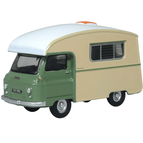 Oxford Diecast 76JM025 Morris J2 Paralanian 1963 Sage Green/Pale Ivory - 1:76 Scale Model - Phillips Hobbies