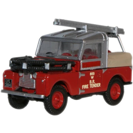 Oxford Diecast 76LAN188015 British Rail Land Rover 88 Fire Tender - Phillips Hobbies