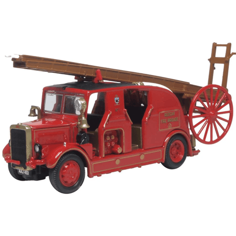 Oxford Diecast 76LC004 Leyland Cub FK7 Redcar Fire Brigade - 1:76 Scale - Phillips Hobbies