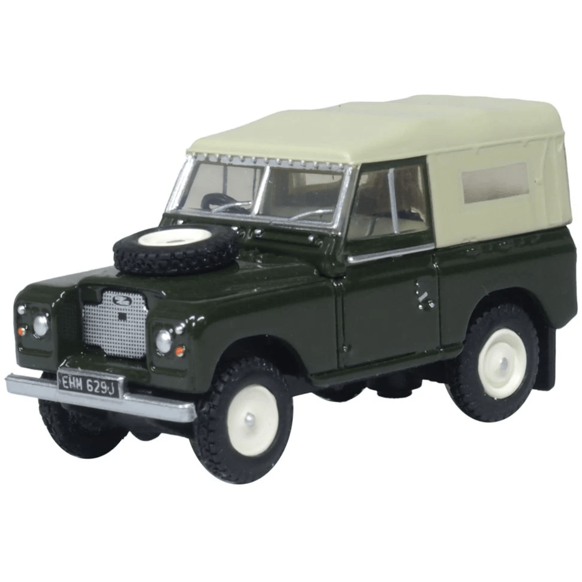Oxford Diecast 76LR2AS005 Land Rover Series 2A SWB Canvas Bronze Green - 1:76 Scale Model - Phillips Hobbies