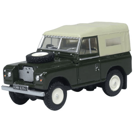 Oxford Diecast 76LR2AS005 Land Rover Series 2A SWB Canvas Bronze Green - 1:76 Scale Model - Phillips Hobbies