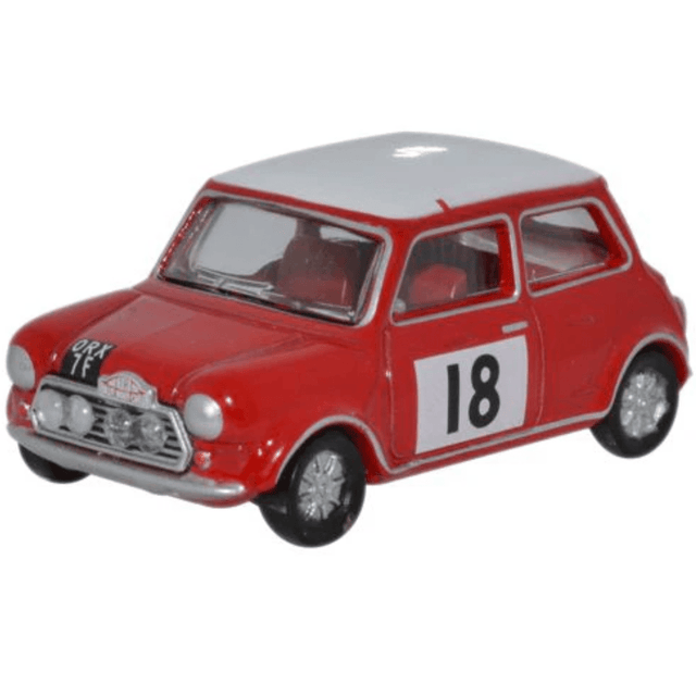 Oxford Diecast 76MCS001 Mini Cooper S MkII 1968 Monte Carlo Rally - 1:76 Scale Model - Phillips Hobbies