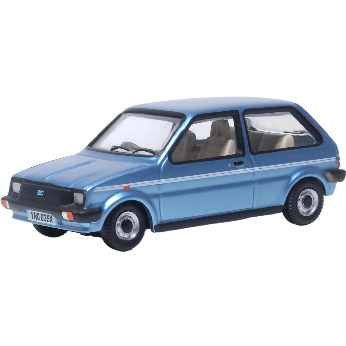 Oxford Diecast 76MET002 Austin Mini Metro Denim Blue Metallic - Phillips Hobbies