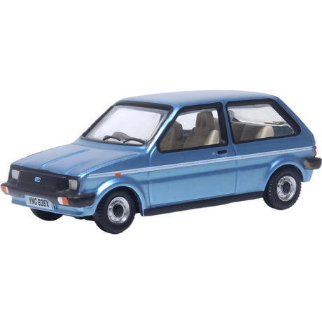 Oxford Diecast 76MET002 Austin Mini Metro Denim Blue Metallic - Phillips Hobbies