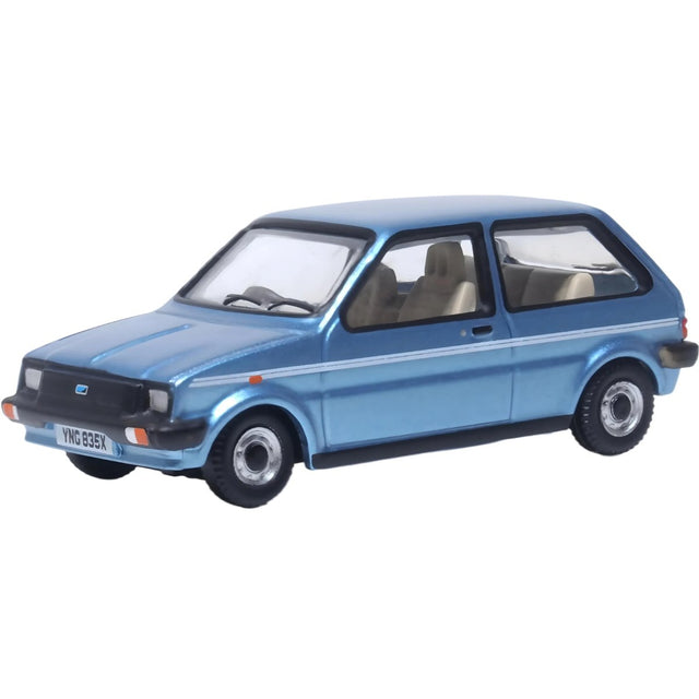Oxford Diecast 76MET002 Austin Mini Metro Denim Blue Metallic - Phillips Hobbies