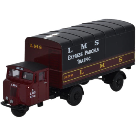 Oxford Diecast 76MH019 Scammell Mechanical Horse Van Trailer - Phillips Hobbies