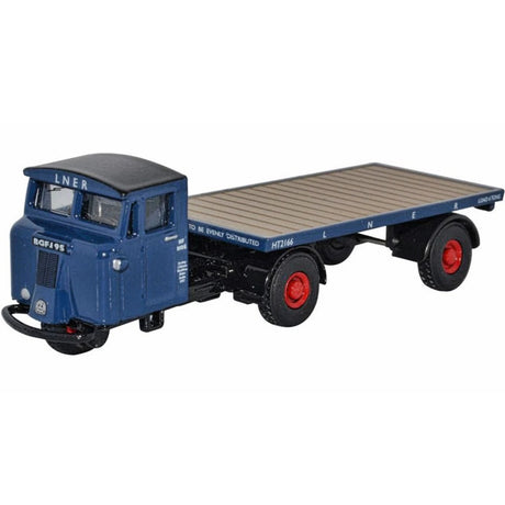 Oxford Diecast 76MH020 LNER Scammell Mechanical Horse Flatbed - Phillips Hobbies