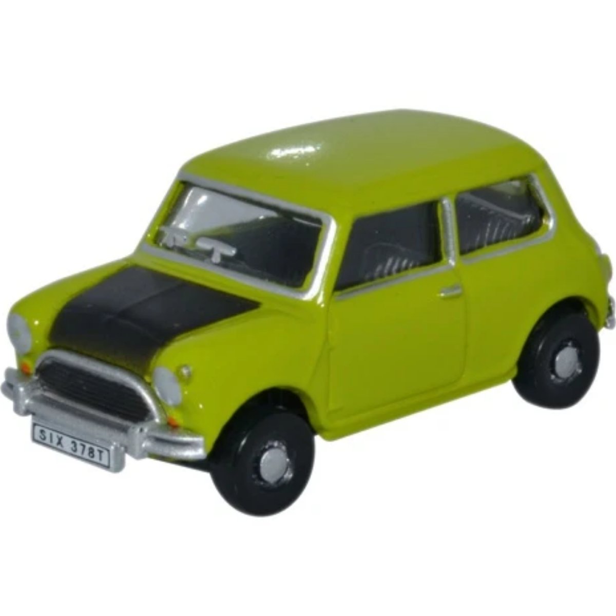 Oxford Diecast 76MN005S Classic Mini Lime Green - Phillips Hobbies