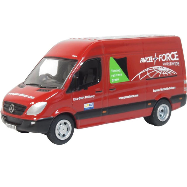 Oxford Diecast 76MSV005 Parcelforce Mercedes Sprinter - Phillips Hobbies