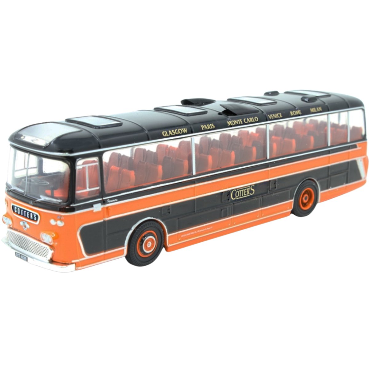 Oxford Diecast 76PAN003 Plaxton Panorama - Cotters Tours of Glasgow - Phillips Hobbies