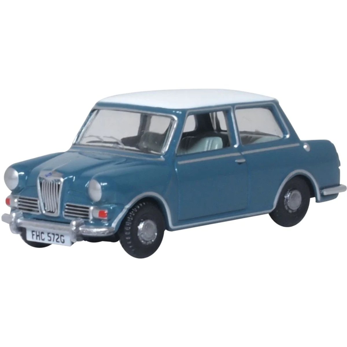 Oxford Diecast 76RE002 Riley Elf MKIII Persian Blue Snowberry White - Phillips Hobbies