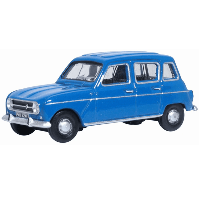 Oxford Diecast 76RN003 Renault 4 Blue - 1:76 Scale - Phillips Hobbies