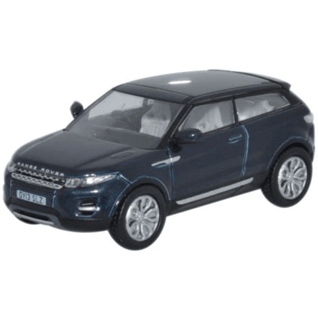 Oxford Diecast 76RR003 Range Rover Evoque 2 Door Coupe Baltic Blue - 1:76 Scale - Phillips Hobbies