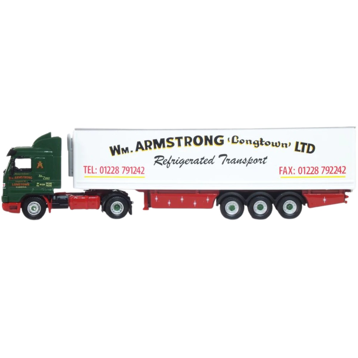 Oxford Diecast 76S143005 Scania 143 40ft Fridge Trailer William Armstrong - Phillips Hobbies