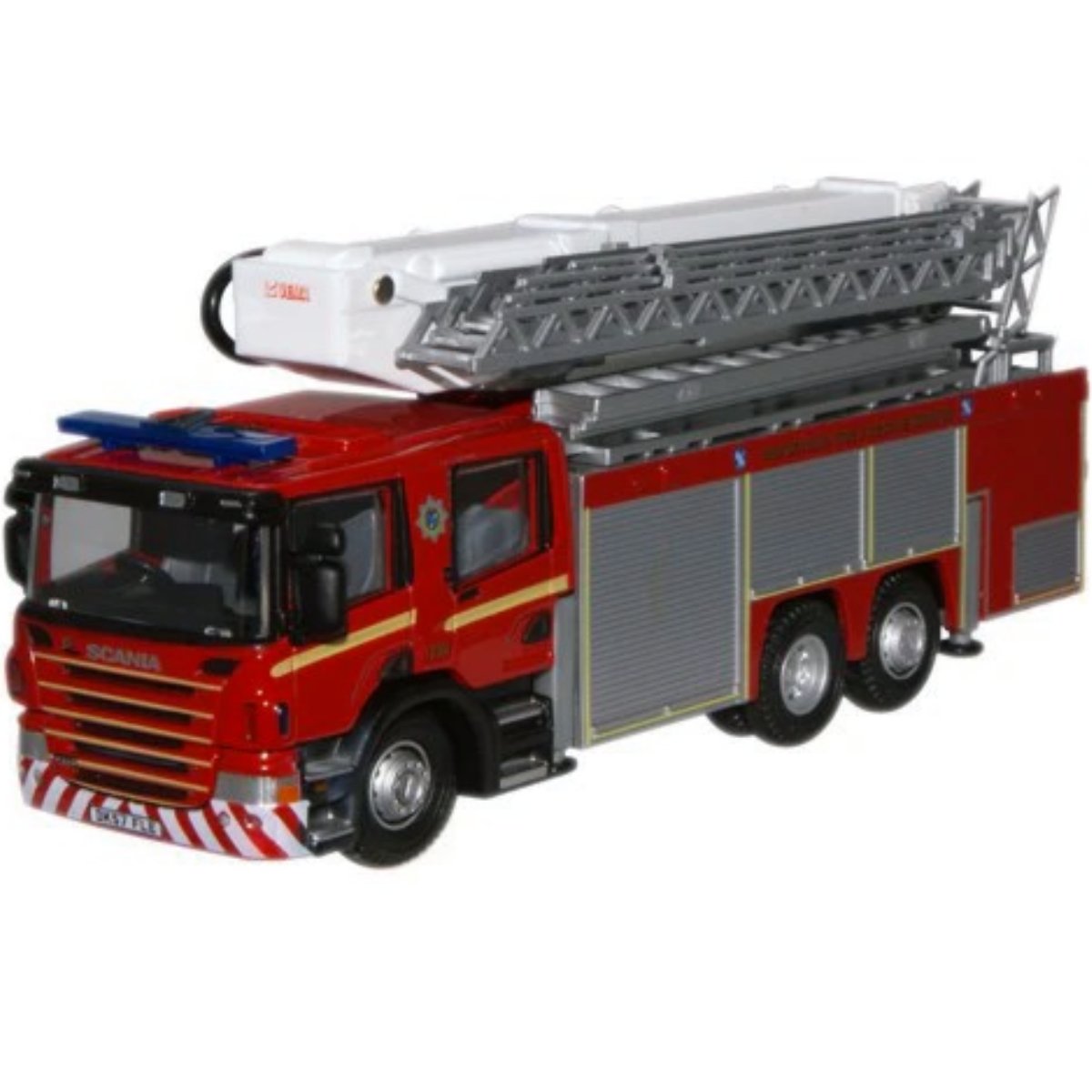 Oxford Diecast 76SAL003 Scania Aerial Rescue Pump Merseyside Fire & Rescue Service - Phillips Hobbies