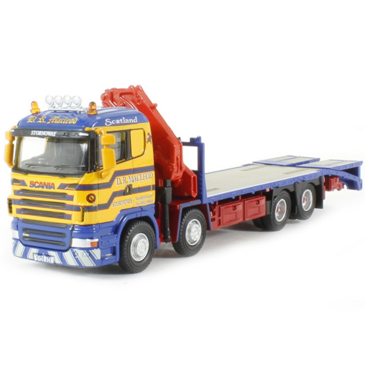 Oxford Diecast 76SCL001 Scania Crane Lorry D R Macleod - Phillips Hobbies