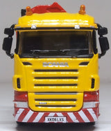 Oxford Diecast 76SCL005 Scania Crane Lorry Yellow - 1:76 Scale - Phillips Hobbies