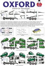 Oxford Diecast 76SCT002 Scania EVO6 Car Transporter Quinns - 1:76 Scale Model - Phillips Hobbies
