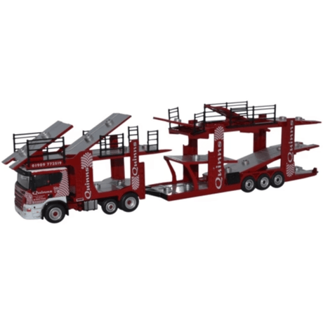 Oxford Diecast 76SCT002 Scania EVO6 Car Transporter Quinns - 1:76 Scale Model - Phillips Hobbies