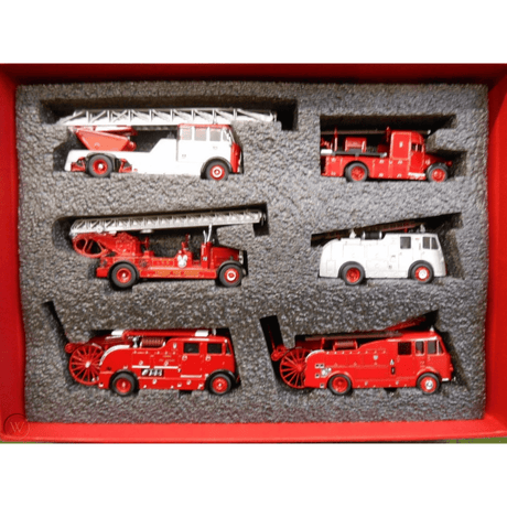Oxford Diecast 76SET31 6 Piece Set 150 Years of London Fire Appliances - 1:76 Scale Models - Phillips Hobbies