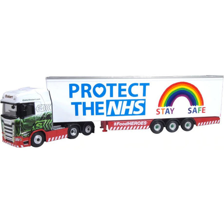 Oxford Diecast 76SNG005 Scania New Generation (S) Box Trailer - Stobart NHS - Phillips Hobbies
