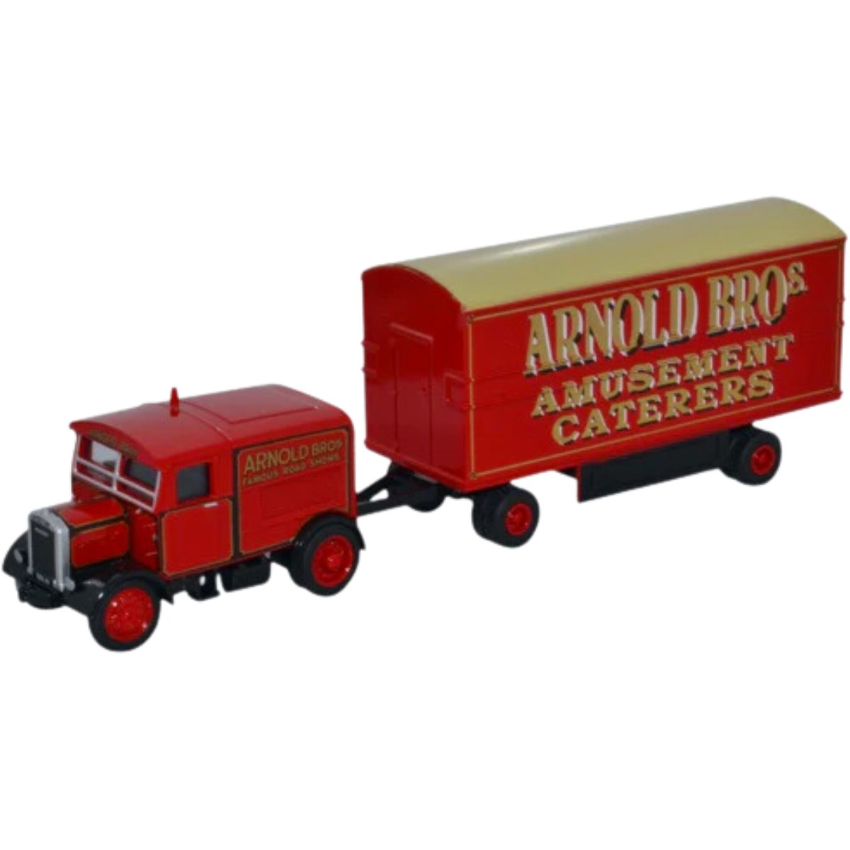 Oxford Diecast 76SST007 Scammell Showtrac & Dodgem Trailer Arnold Bros - Phillips Hobbies