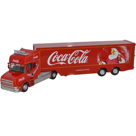Oxford Diecast 76TCAB004CC Coca Cola T Cab Box Trailer - Christmas Truck - Phillips Hobbies