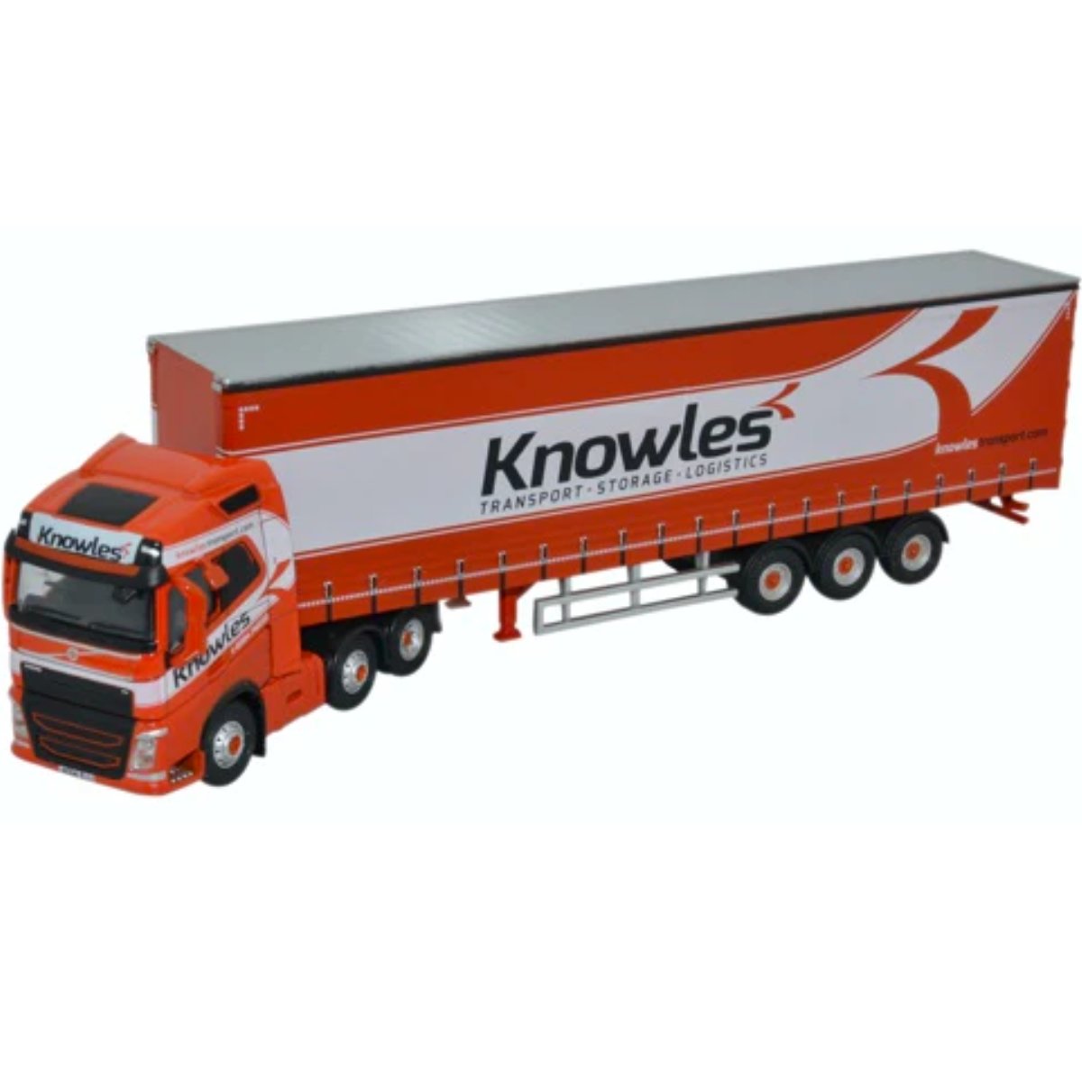 Oxford Diecast 76VOL4003 Volvo FH4 (G) Curtainside Knowles - Phillips Hobbies