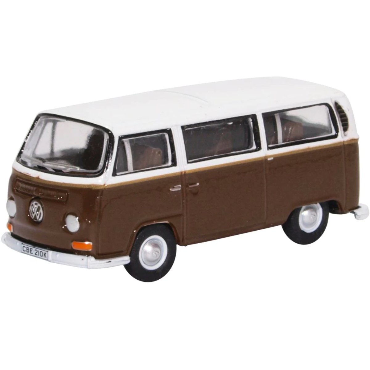 Oxford Diecast 76VW029 VW Bay Window Brown/White - Phillips Hobbies