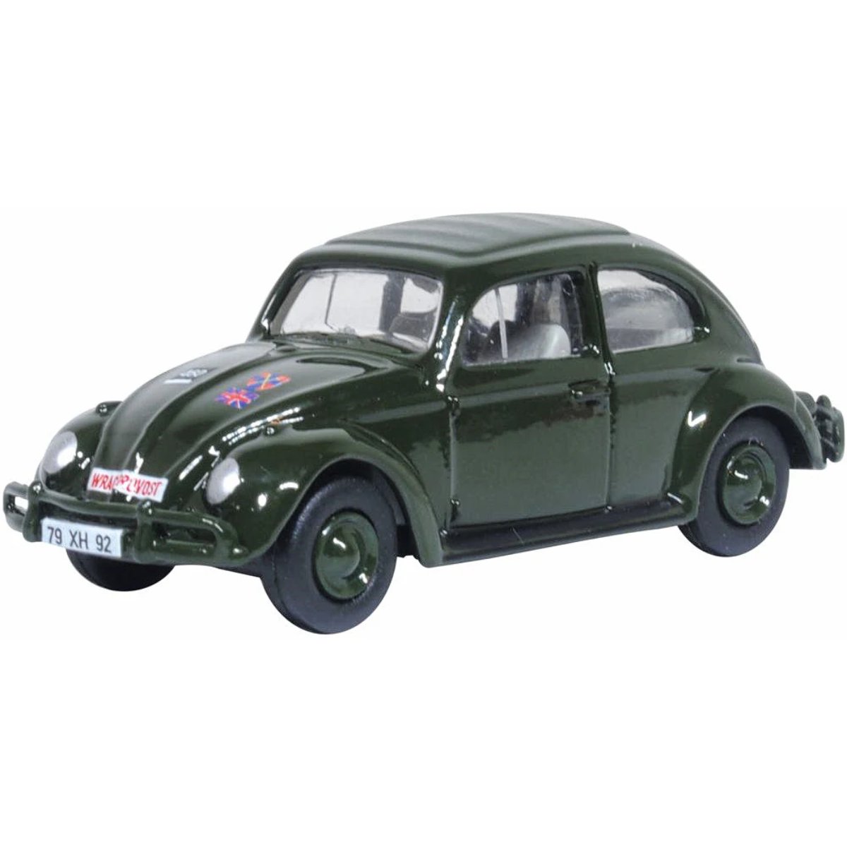 Oxford Diecast 76VWB012 VW Beetle Wrac Provost - British Army Of The Rhine - Phillips Hobbies